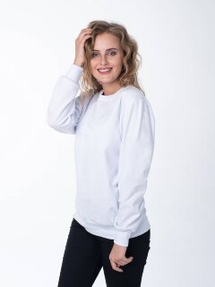 Белый женский свитшот