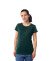 Темно-зеленая женская футболка оптом