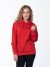 Красная толстовка с капюшоном женская оптом